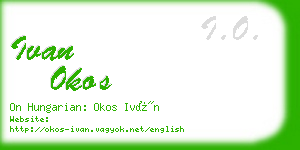 ivan okos business card